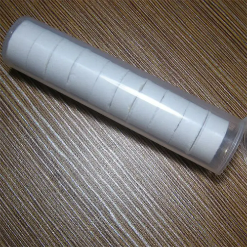 Mini geperste handdoekjes, 10 stuks per buisje