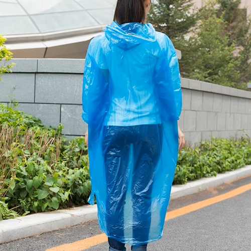 Eenmalig gebruik regenponcho - Afbeelding 2